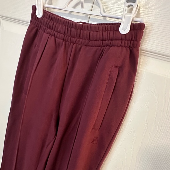 Women's Burgundy Track Pants - Picture 6 of 15
